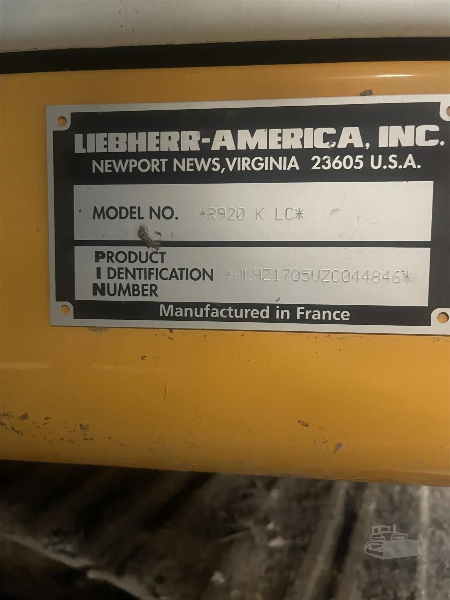 2017 Liebherr R920LC