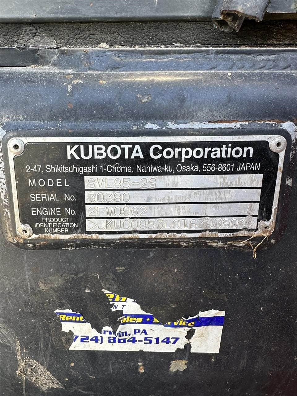 2018 Kubota SVL95-2S