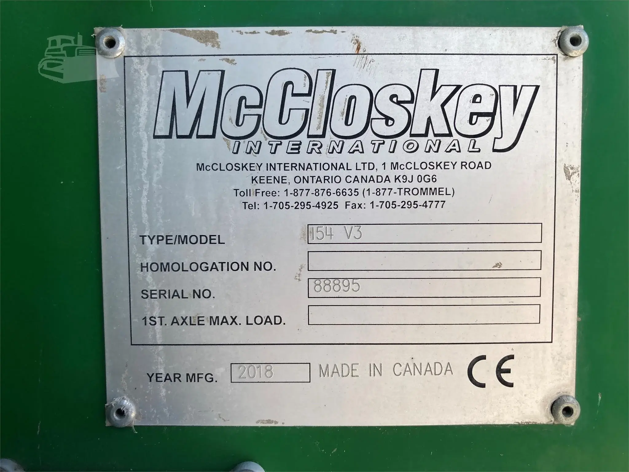 2018 McCloskey I54V3