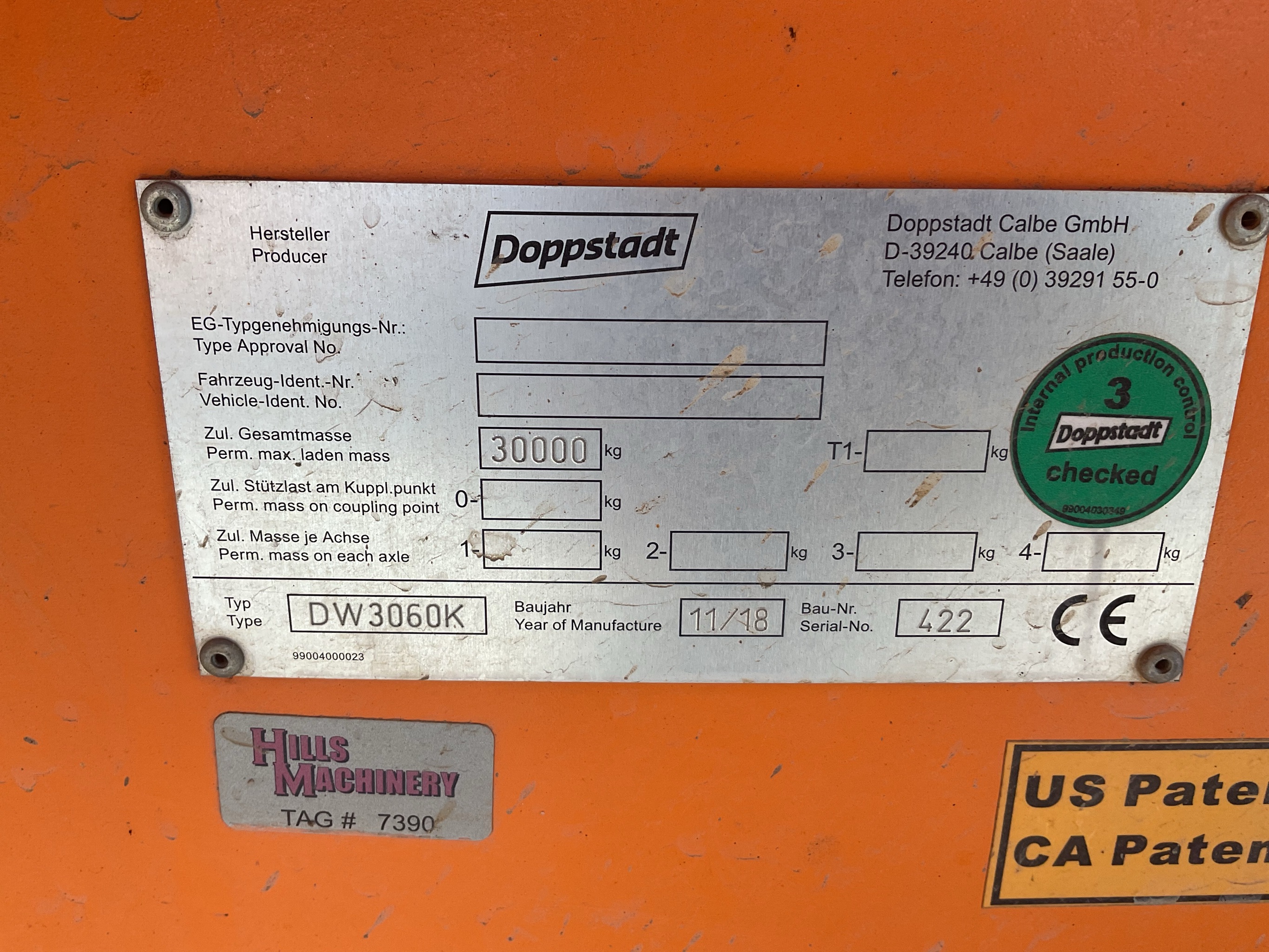 2019 DOPPSTADT DW3060K