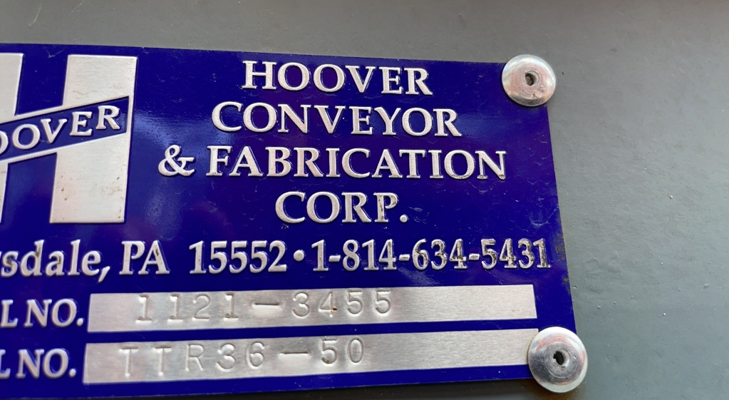 2021 HOOVER CO TTR36-50