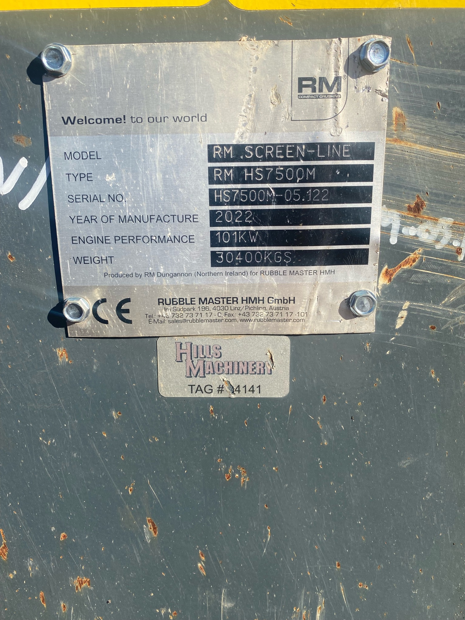 2022 RUBBLE MA HS7500M