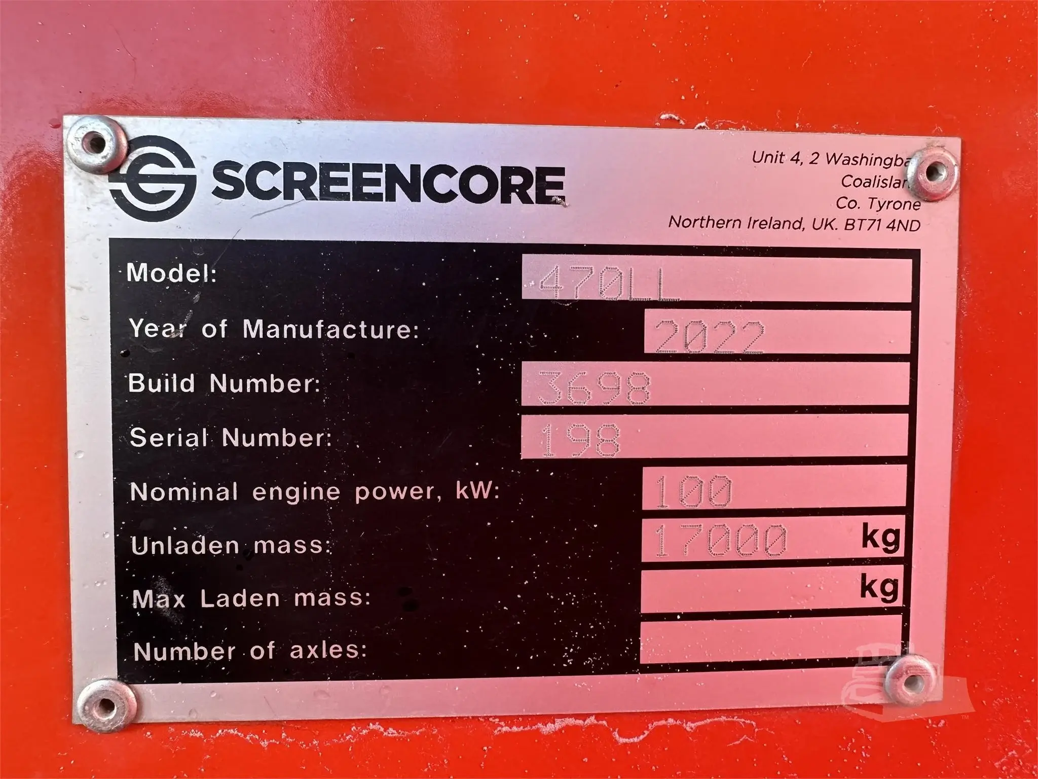 2022 SCREENCORE 470LL