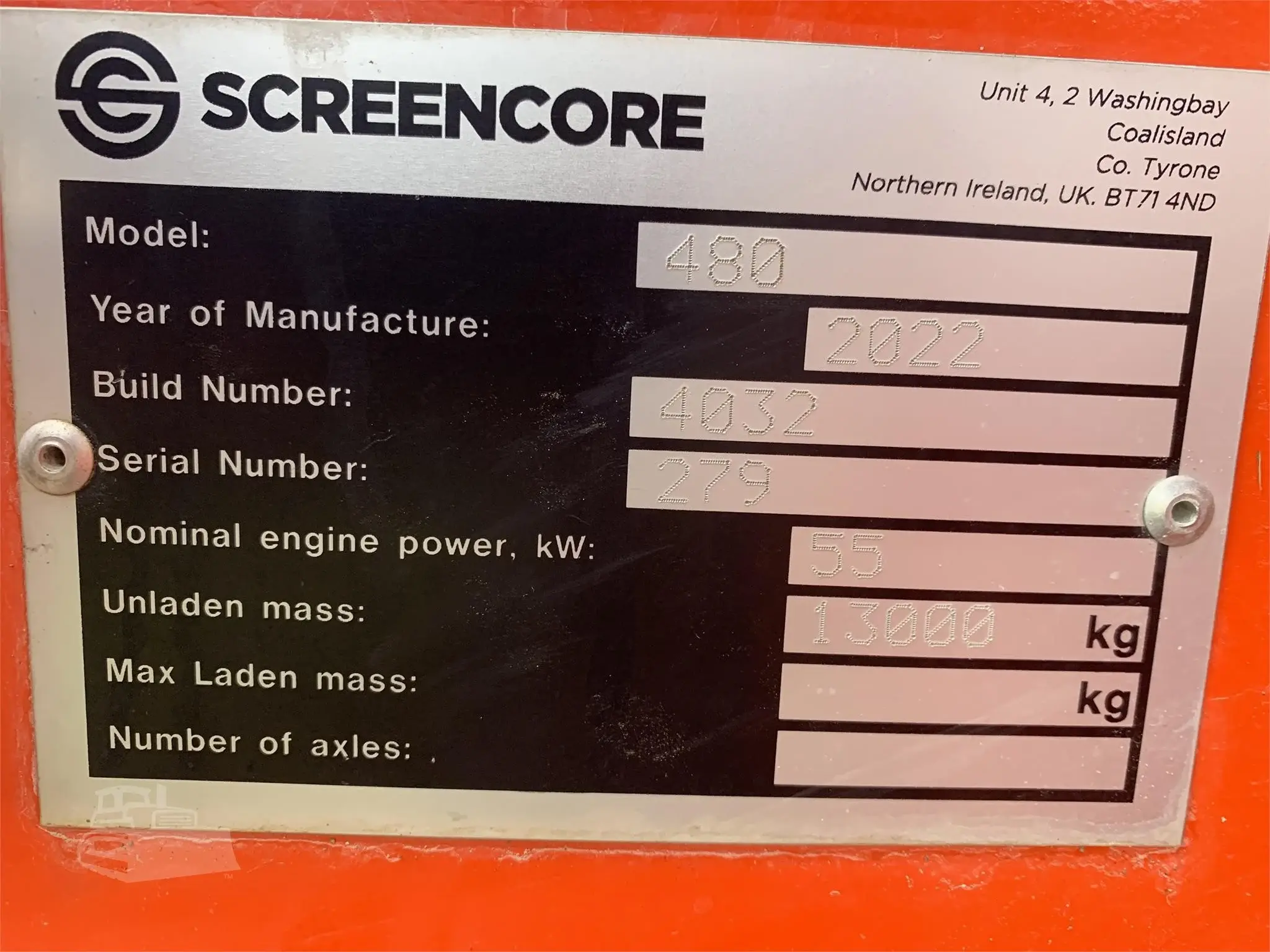 2022 SCREENCORE 480
