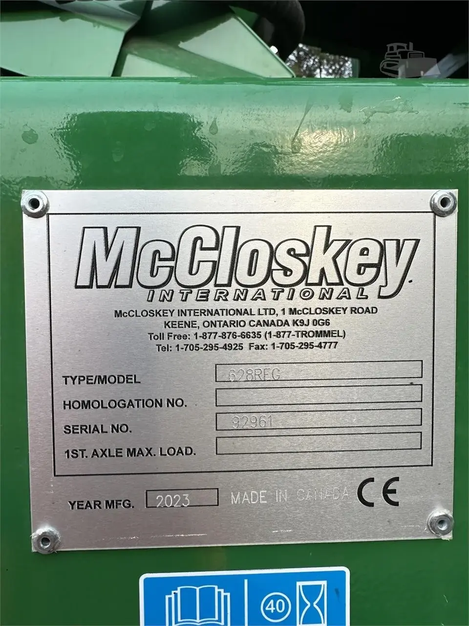 2023 McCloskey 628REG