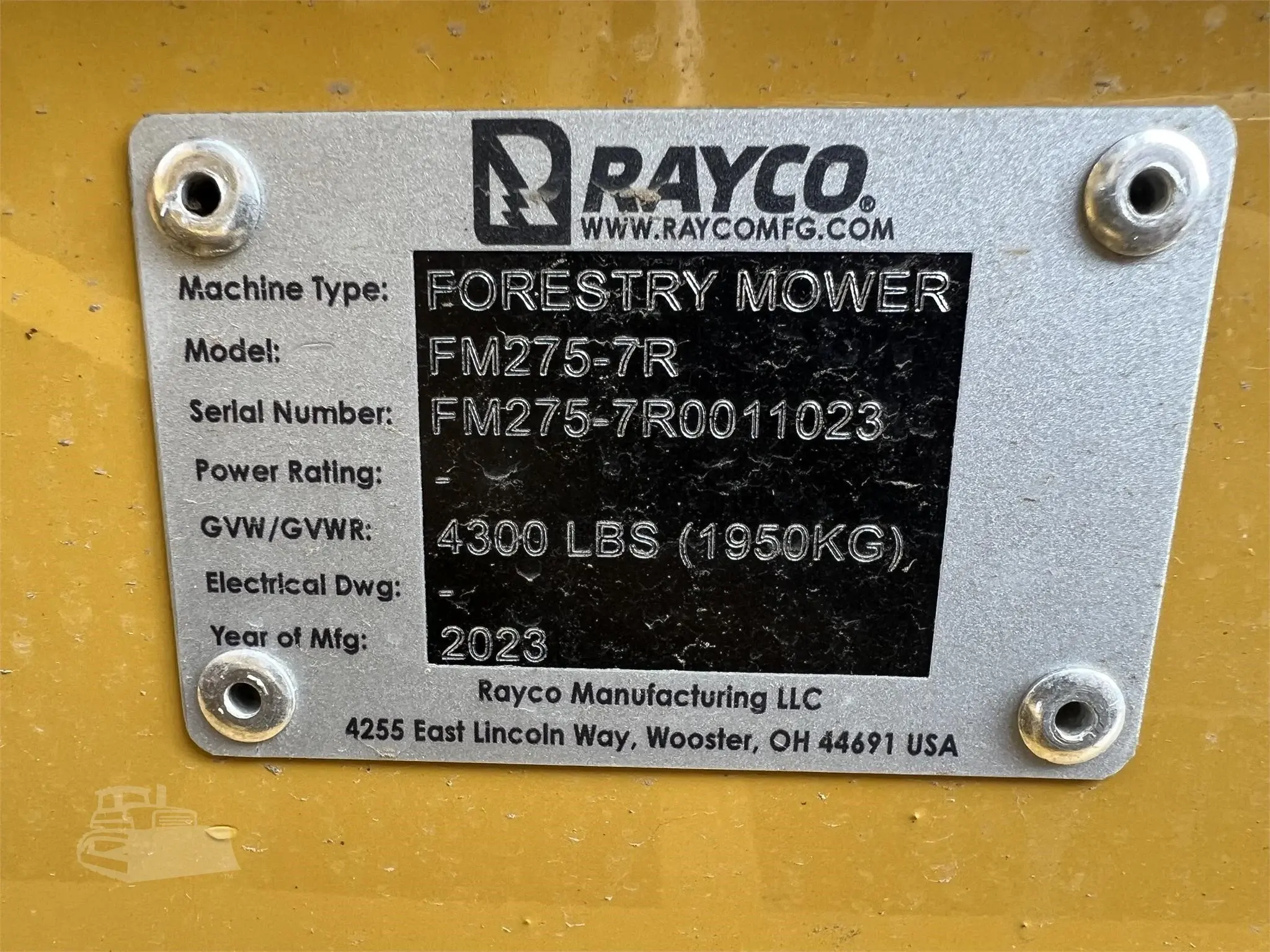 2023 RAYCO C275