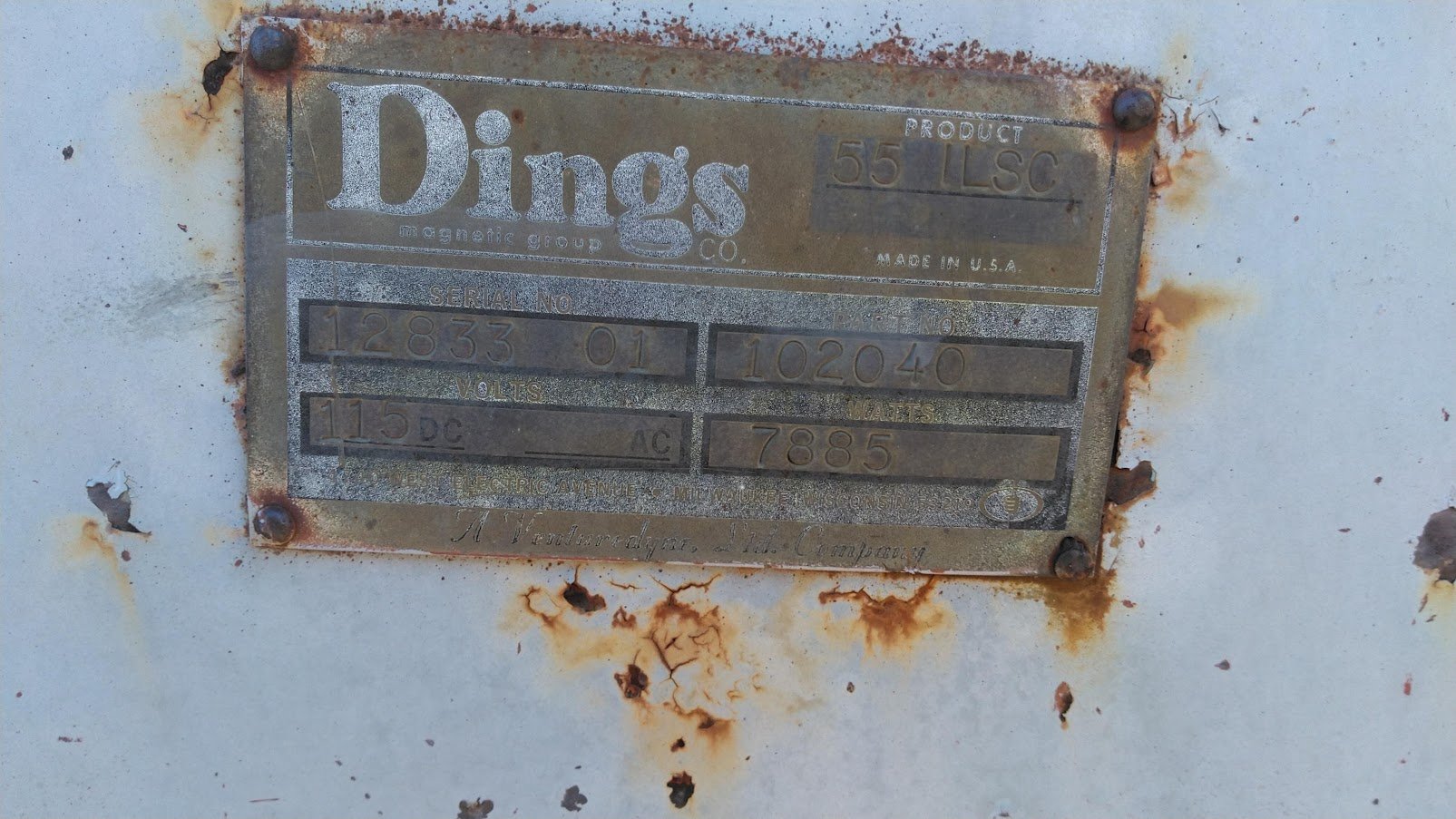 DINGS 42 X 6FT CROSSBELT MAGNET