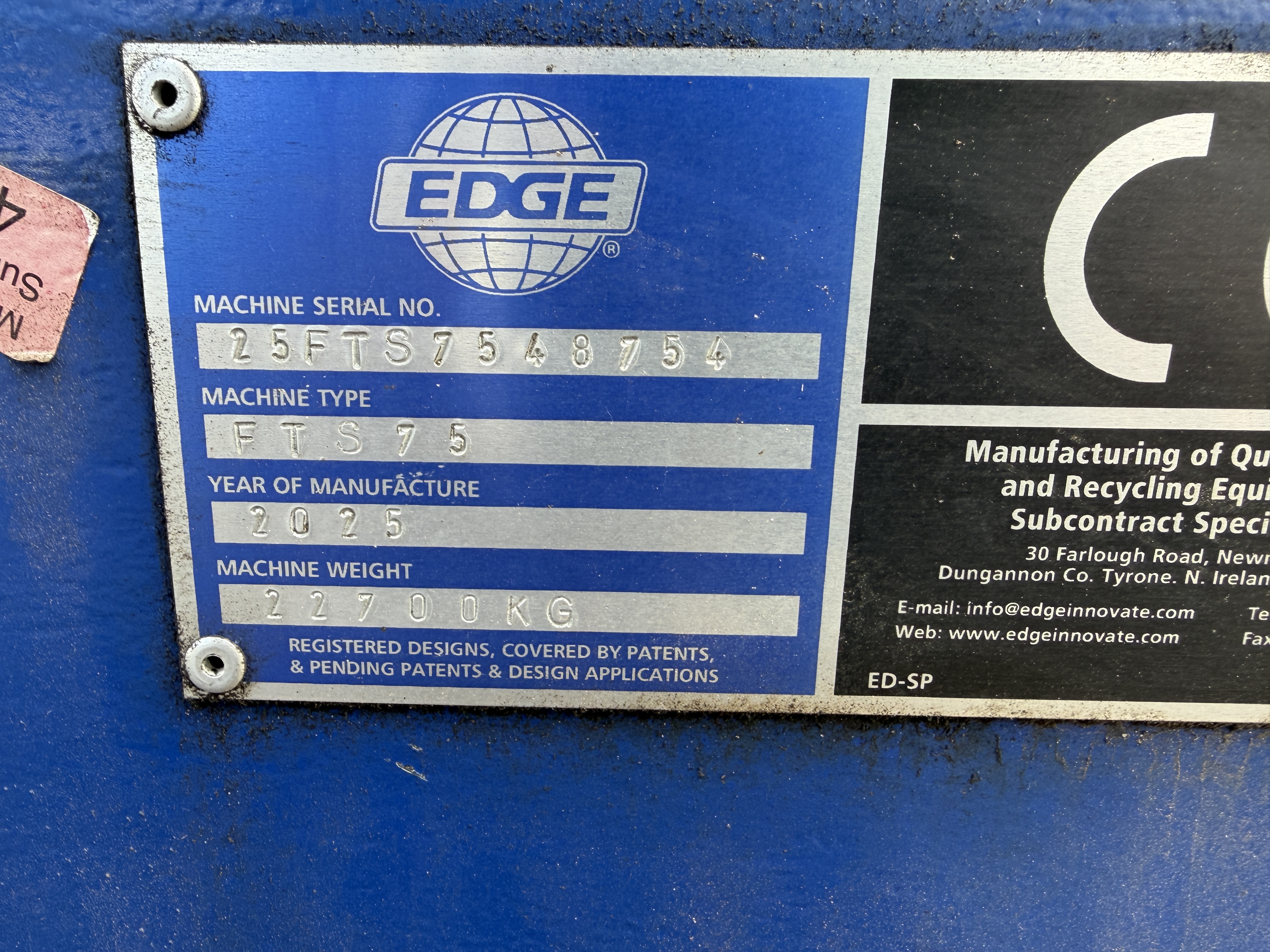 Edge FTS75 Finger Screen 