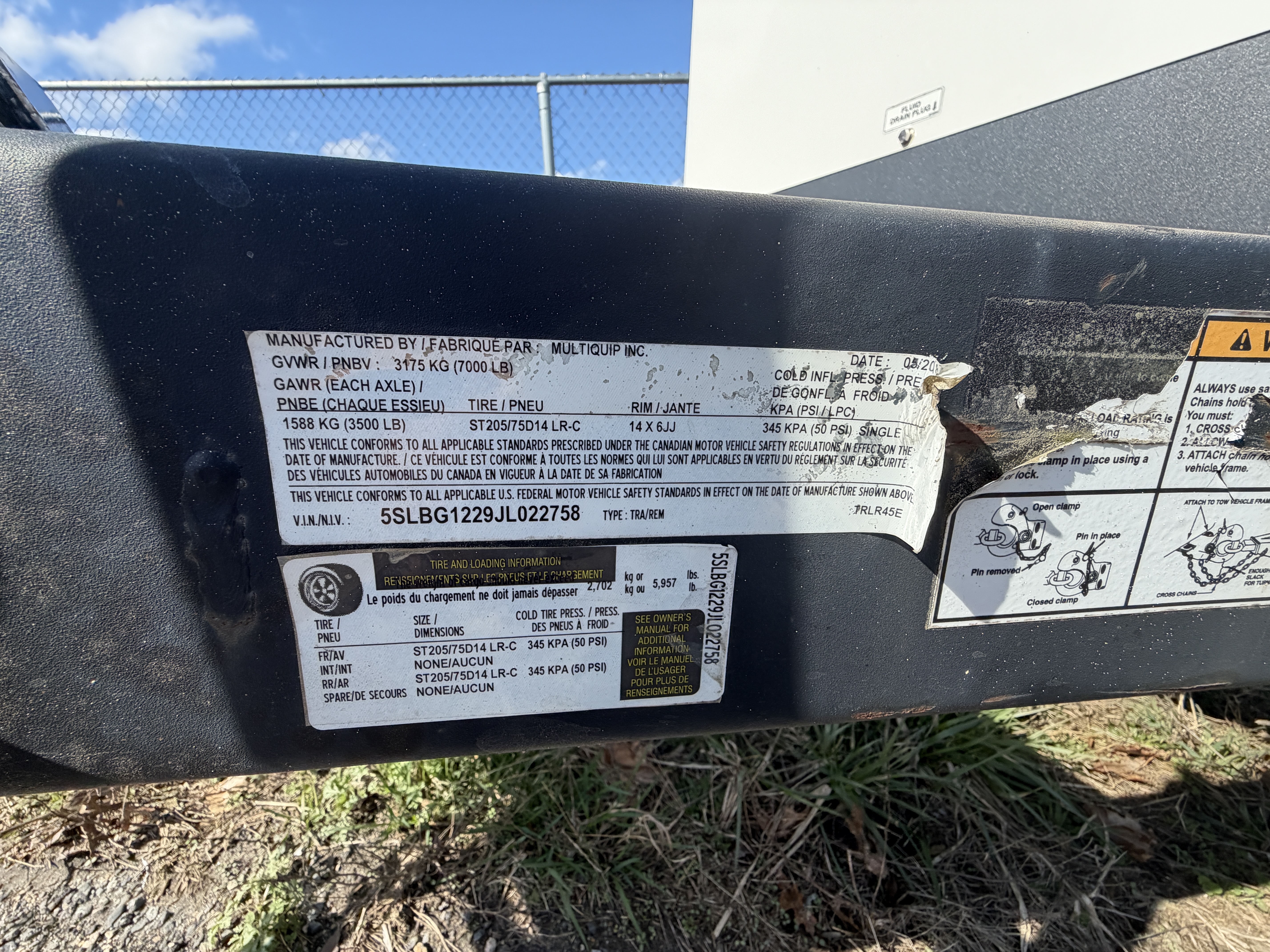 Multiquip MQ Power 45 Trailer-Mounted Generator