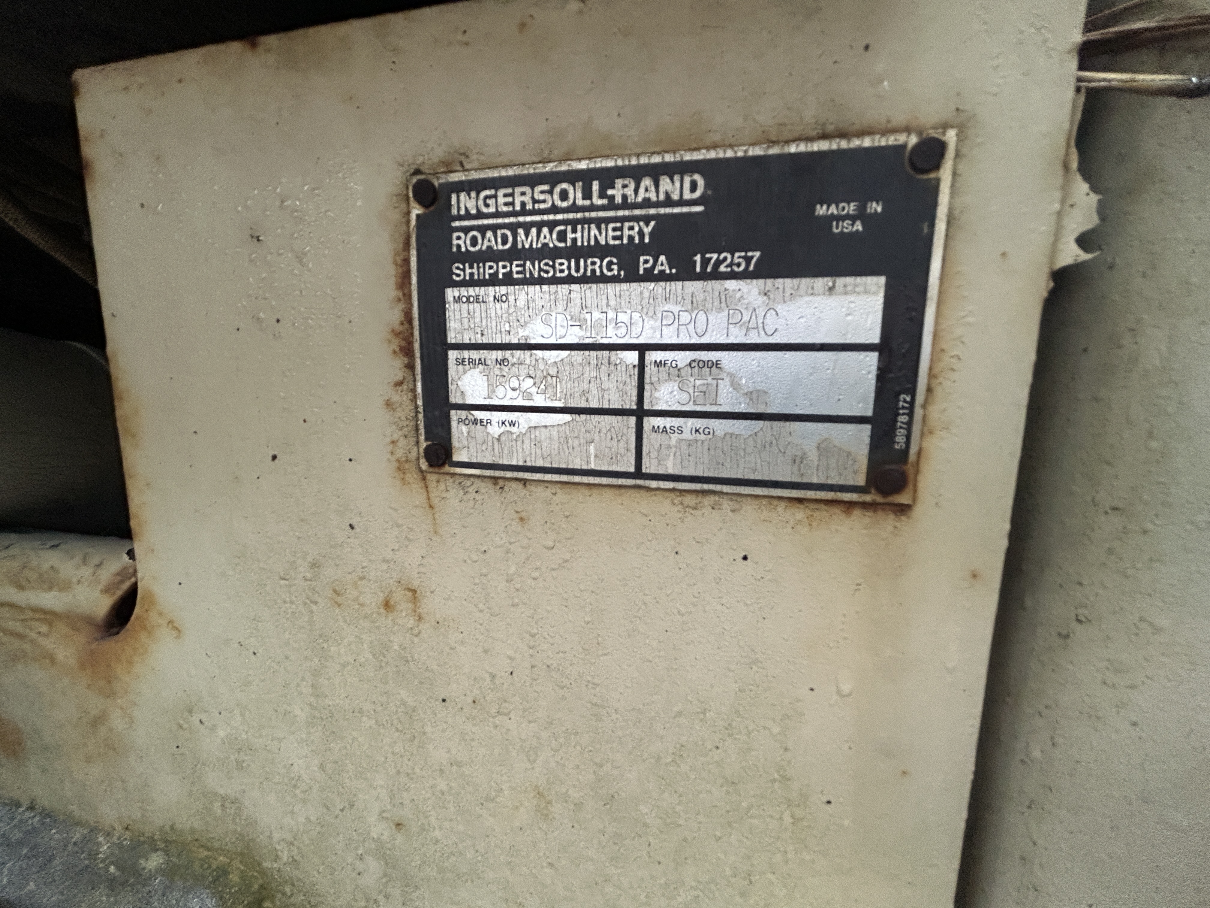 Ingersol Rand Roller