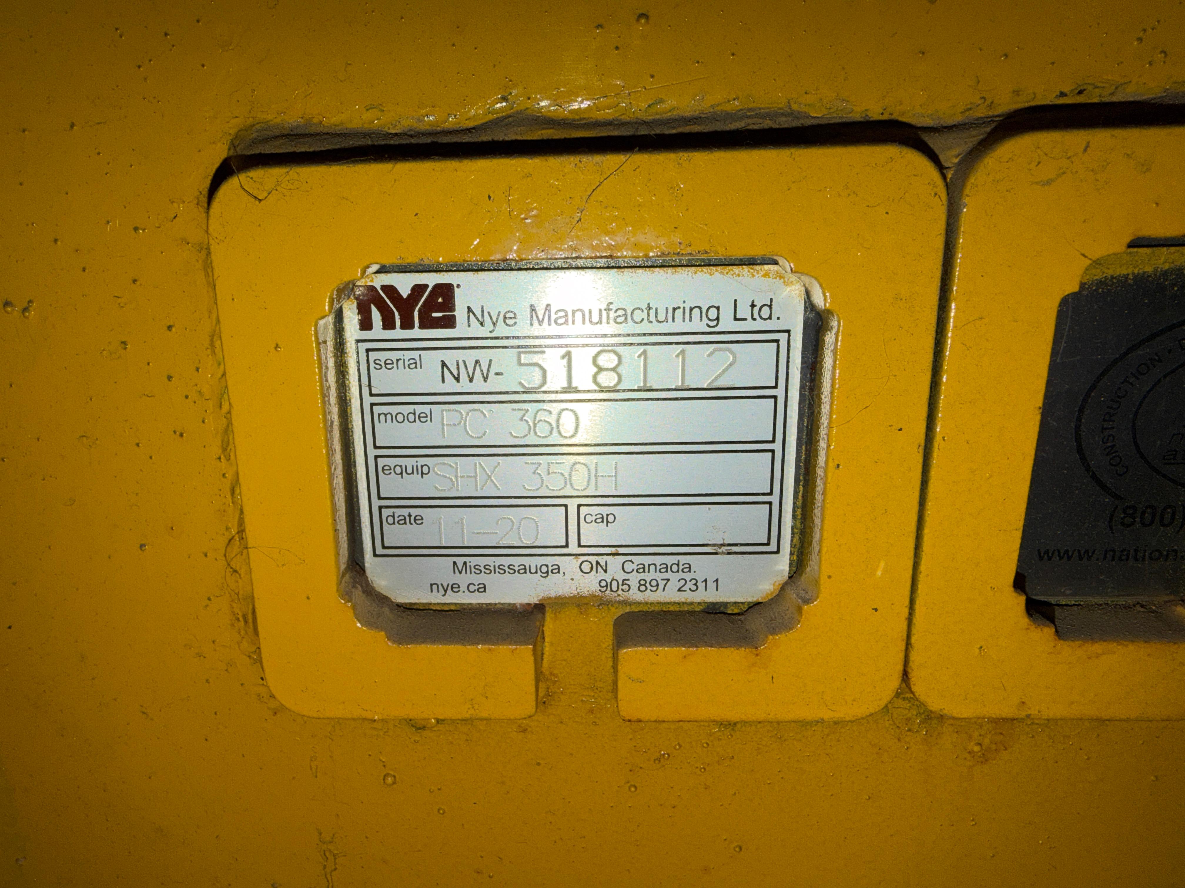 Nye SHX 350H Hydraulic Excavator Shear