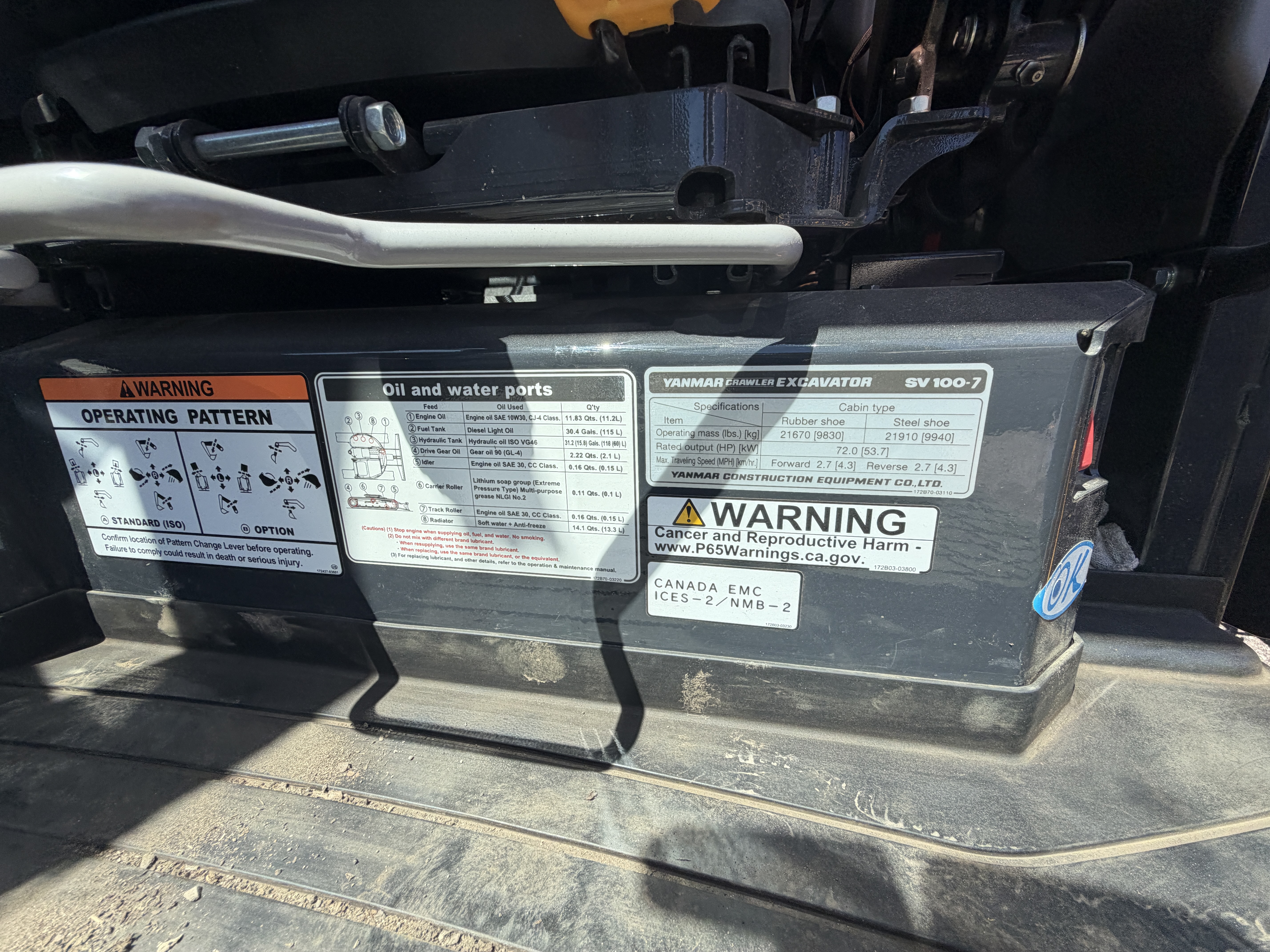 Yanmar ViO100 Compact Excavator — 130.9 Hours, Thumb + 2 Buckets