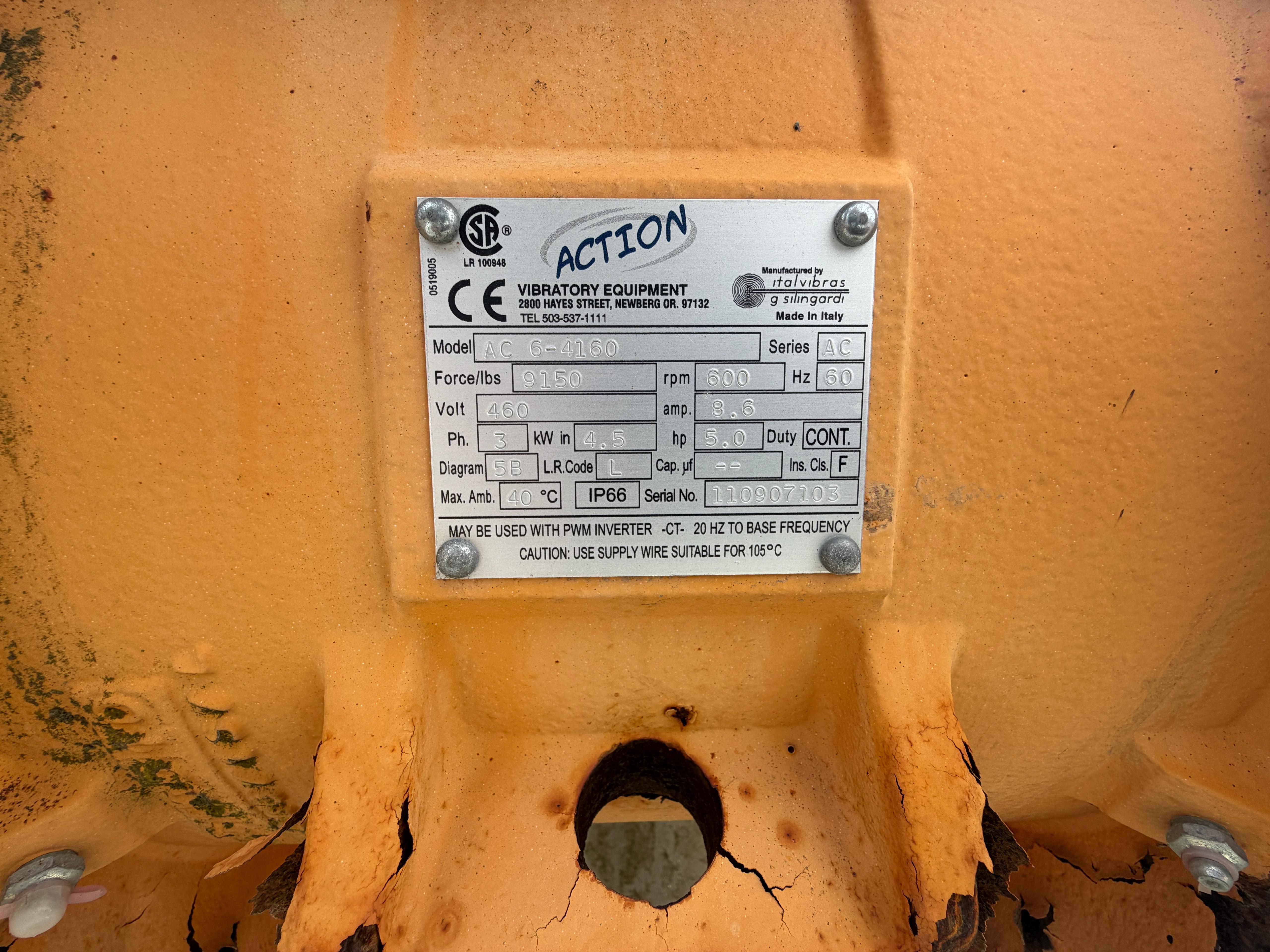 Action Equipment Air Density Separator