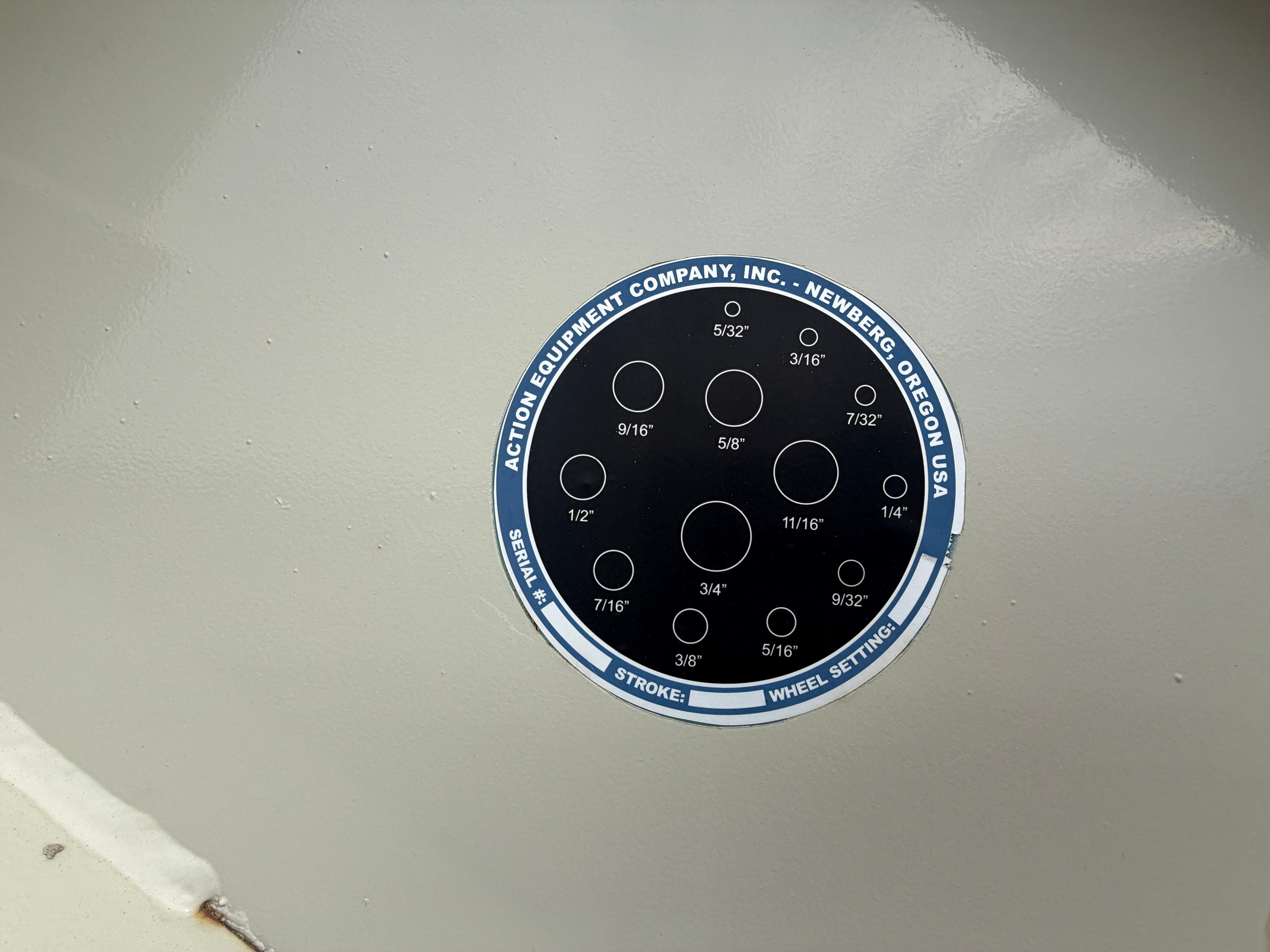 Action Equipment Air Density Separator