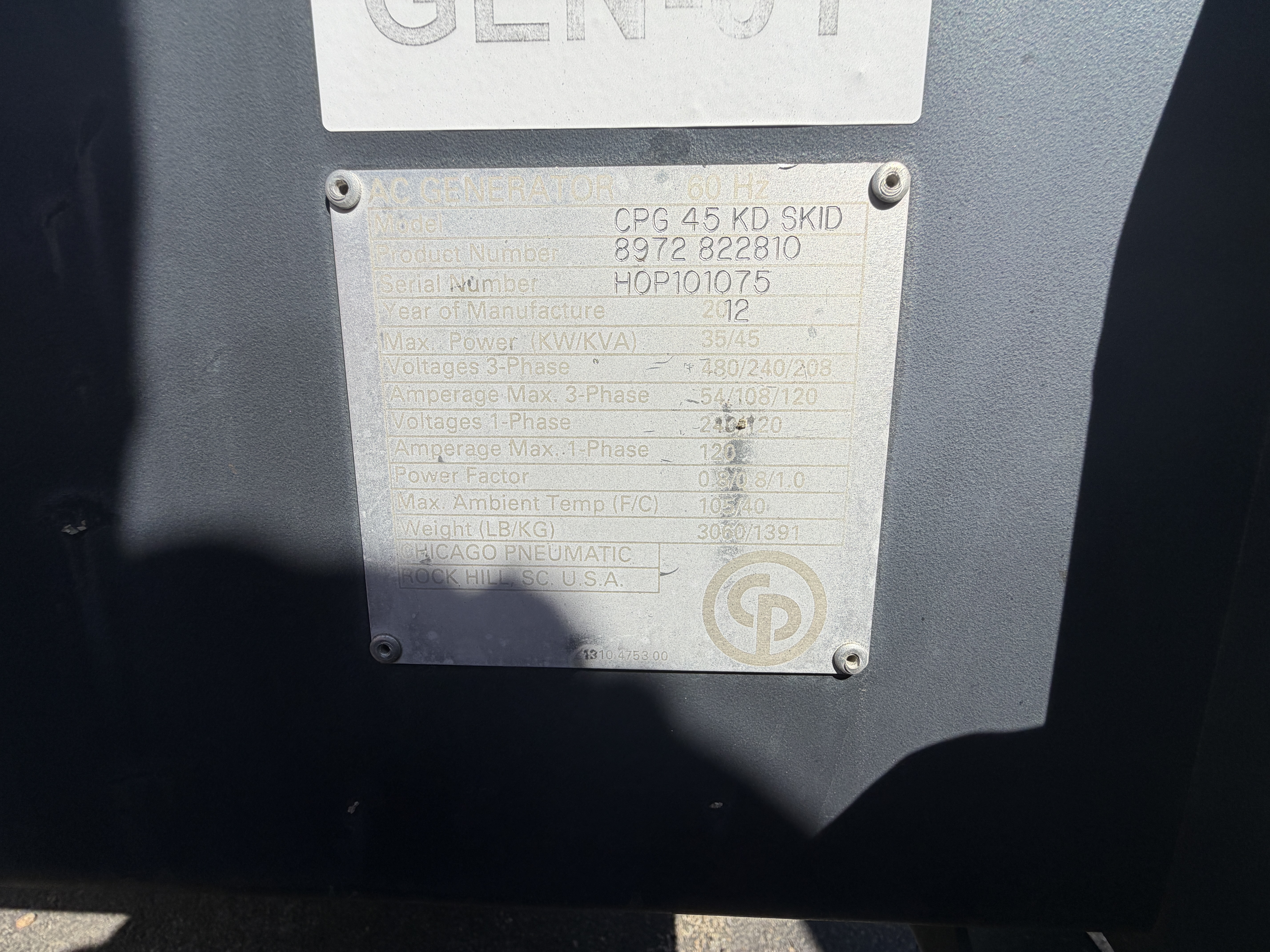 Generac 45kW Portable Generator